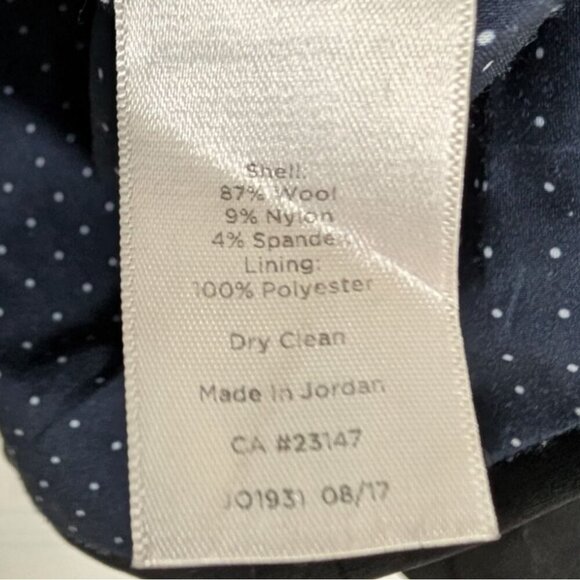 Talbots Blazer Womens Size 12 Black Wool Blend Working Cuffs 2 Button Jacket - Picture 5 of 11